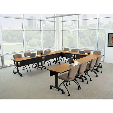 Perpetual Series Folding Nesting Chair, Morel Seat-morel Back, Black Base