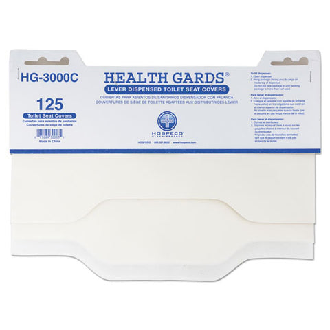 Health Gards Toilet Seat Covers, 15 X 17, White, 3,000-carton