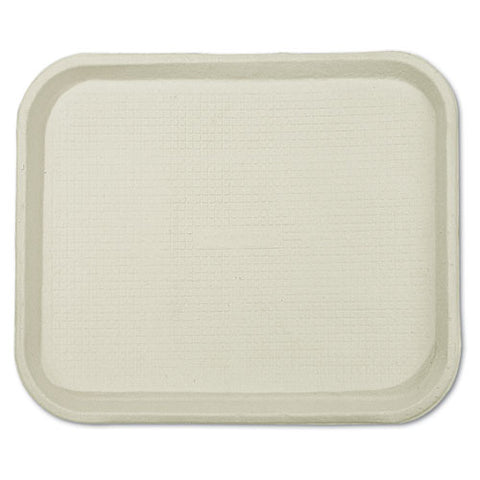 Savaday Molded Fiber Food Trays, 1-compartment, 9 X 12 X 1, White, 250-carton