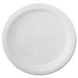 Heavyweight Plastic Plates, 9" Diameter, White, 125-pack, 4 Packs-ct