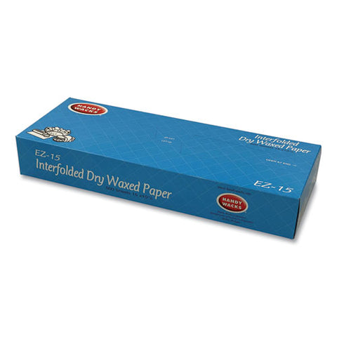 Interfolded Dry Waxed Paper, 10.75 X 15, 500 Box, 12 Boxes/carton