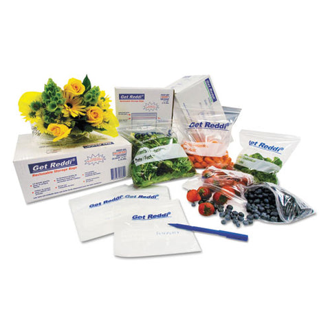 Food Bags, 18 Qt, 0.68 Mil, 10" X 20", Clear, 1,000-carton