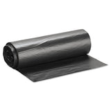 High-density Interleaved Commercial Can Liners, 60 Gal, 17 Microns, 38" X 60", Black, 200-carton