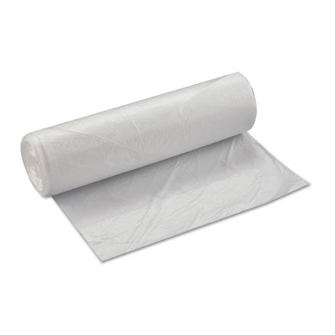 High-density Interleaved Commercial Can Liners, 45 Gal, 14 Microns, 40" X 48", Clear, 250-carton