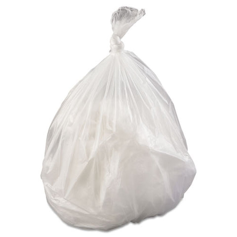 High-density Interleaved Commercial Can Liners, 45 Gal, 17 Microns, 40" X 48", Clear, 250-carton