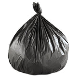 High-density Commercial Can Liners Value Pack, 60 Gal, 19 Microns, 43" X 46", Black, 150-carton