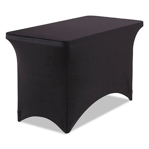 Stretch-fabric Table Cover, Polyester-spandex, 24" X 48", Black