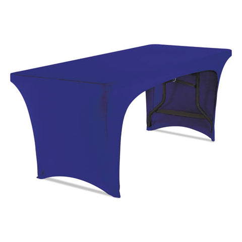 Stretch-fabric Table Cover, Polyester-spandex, 30" X 72", Blue