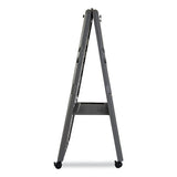 Presentation Flipchart Easel With Dry Erase Surface, Resin, 33w X 28d X 73h, Charcoal