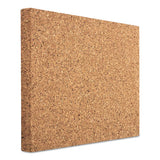 Designer Cork Bulletin Board, 18" X 18", Natural