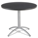 Caféworks Table, 36 Dia X 30h, Graphite Granite-silver