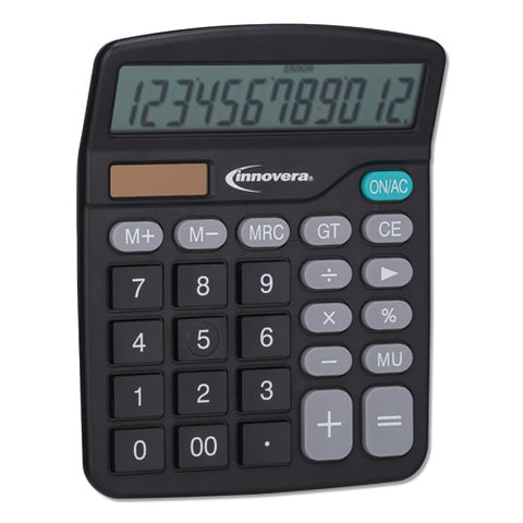 15923 Desktop Calculator, 12-digit, Lcd