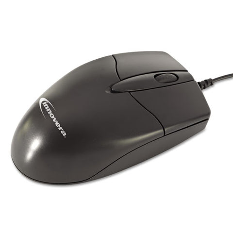 Mid-size Optical Mouse, Usb 2.0, Left-right Hand Use, Black