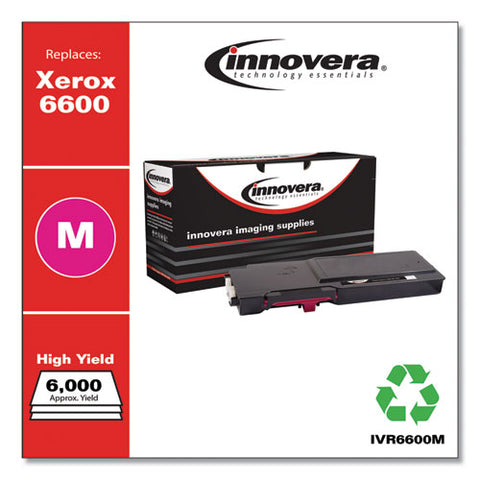 Remanufactured Magenta High-yield Toner, Replacement For Xerox 6600 (106r02226), 6,000 Page-yield