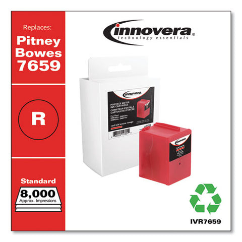 Compatible Red Postage Meter Ink, Replacement For Pitney Bowes 765-9 (7659), 8,000 Page-yield