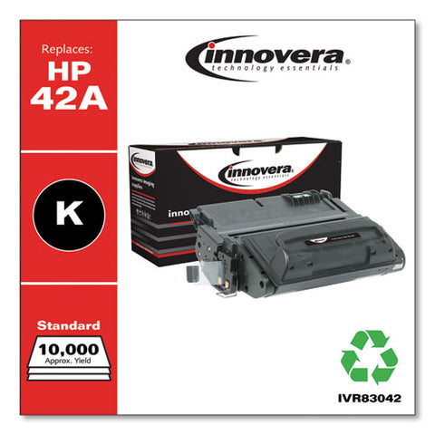 Remanufactured Black Toner, Replacement For Hp 42a (q5942a), 10,000 Page-yield