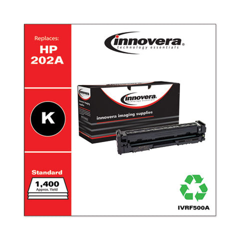 Remanufactured Black Toner, Replacement For Hp 202a (cf500a), 1,400 Page-yield