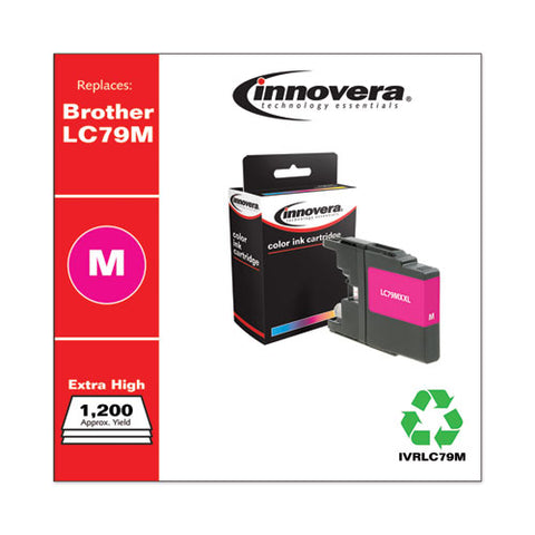 Remanufactured Magenta Extra High-yield Ink, Replacement For Brother Lc79m, 1,200 Page-yield
