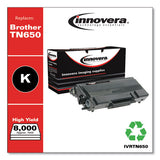 Remanufactured Black High-yield Toner, Replacement For Brother Tn650, 8,000 Page-yield