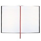 Casebound Notebooks, Wide-legal Rule, Black Cover, 8.25 X 5.68, 96 Sheets