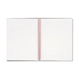 Twin Wire Poly Cover Notebook, Wide-legal Rule, Black Cover, 11 X 8.5, 70 Sheets