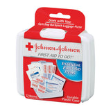 Mini First Aid To Go Kit, 12-pieces, Plastic Case