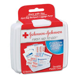 Mini First Aid To Go Kit, 12-pieces, Plastic Case