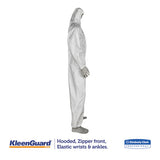 A35 Liquid And Particle Protection Coveralls, Hooded, 2x-large, White, 25-carton