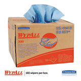 X80 Cloths, Brag Box, Hydroknit, Blue, 11.1 X 16.8, 160 Wipers-carton