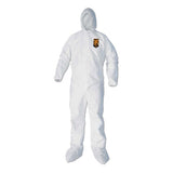 A40 Elastic-cuff, Ankle, Hood And Boot Coveralls, X-large, White, 25-carton