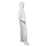A40 Elastic-cuff, Ankle, Hood And Boot Coveralls, White, 2x-large, 25-carton