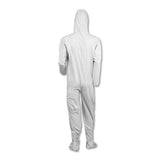 A40 Elastic-cuff, Ankle, Hood And Boot Coveralls, White, 3x-large, 25-carton