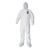 A40 Elastic-cuff, Ankle, Hood And Boot Coveralls, White, 3x-large, 25-carton