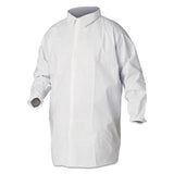 A40 Liquid And Particle Protection Lab Coats, 2x-large, White, 30-carton