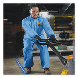 A60 Elastic-cuff, Ankle And Back Coveralls, Blue, Large, 24-carton