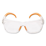 Maverick Safety Glasses, Clear-orange, Polycarbonate Frame