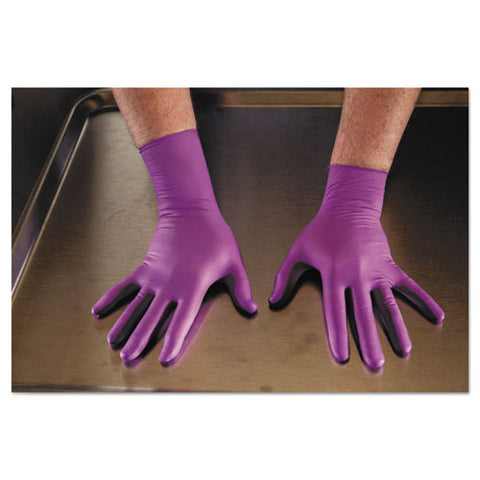 Purple Nitrile Exam Gloves, 310 Mm Length, Medium, Purple, 500-ct