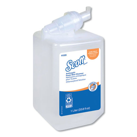 Control Antiseptic Foam Skin Cleanser, Unscented, 1,000 Ml Refill, 6-carton