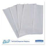 Tall-fold Dispenser Napkins, 1-ply, 7 X 13.5, White, 500-pack, 20 Packs-carton