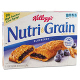 Nutri-grain Soft Baked Breakfast Bars, Blueberry, Indv Wrapped 1.3 Oz Bar, 16-box