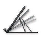 Smartfit Easy Riser Laptop Cooling Stand, 13" X 9.5" X 0.8" To 7.1", Black, Supports 8 Lbs