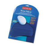 Wrist Pillow Extra-cushioned Mouse Pad, Nonskid Base, 8 X 11, Blue