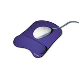 Wrist Pillow Extra-cushioned Mouse Pad, Nonskid Base, 8 X 11, Blue