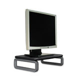 Monitor Stand With Smartfit, For 24" Monitors, 15.5" X 12" X 3" To 6", Black-gray, Supports 80 Lbs