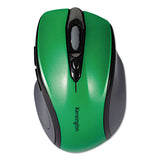 Pro Fit Mid-size Wireless Mouse, 2.4 Ghz Frequency-30 Ft Wireless Range, Right Hand Use, Emerald Green