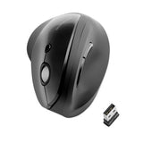 Pro Fit Ergo Vertical Wireless Mouse, 2.4 Ghz Frequency-65.62 Ft Wireless Range, Right Hand Use, Black