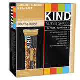 Nuts And Spices Bar, Caramel Almond And Sea Salt, 1.4 Oz Bar, 12-box