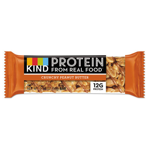 Protein Bars, Crunchy Peanut Butter, 1.76 Oz, 12-pack