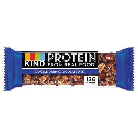 Protein Bars, Double Dark Chocolate, 1.76 Oz, 12-pack