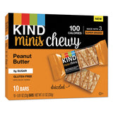Minis Chewy, Peanut Butter, 0.81 Oz 10-pack